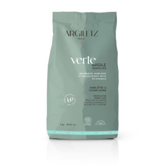 Argile verte granulée pour cataplasme ou emplâtre 3kg