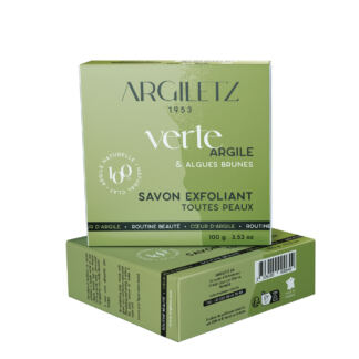 Savon exfoliant à l'argile verte