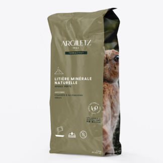 LITIÈRE MINÉRALE NATURELLE ARGILE VERTE ILLITE 3kg